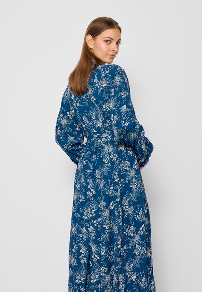 Maxi flower dress ABITTA in blue