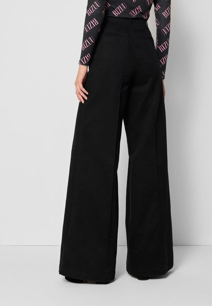 Wide-legged pants NEGRATE black