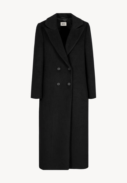 Coat with a patch on the back with the logo, LOXIMA in black