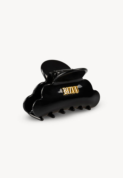 Hair clip with gold logo RAMLLA black