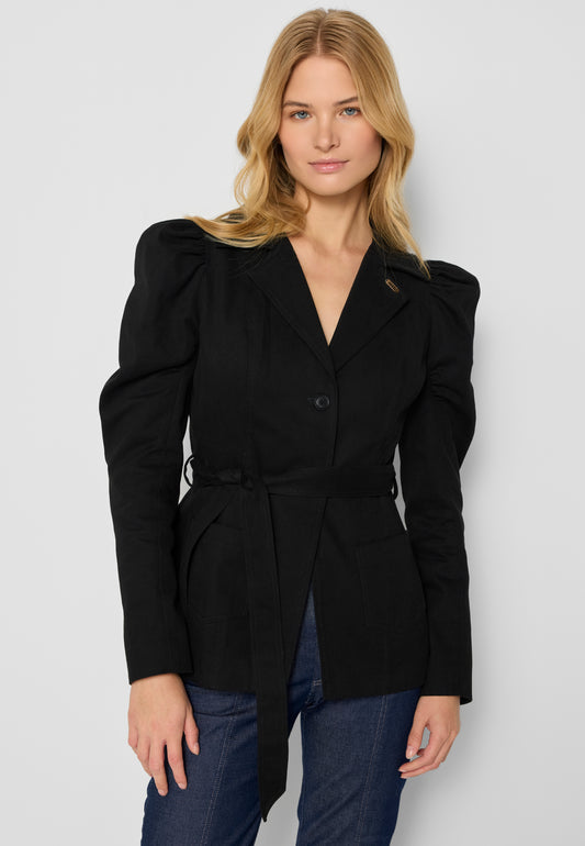 Puffed sleeve blazer DICTINI black