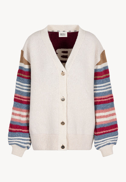 Button-up sweater ZENNY, cream