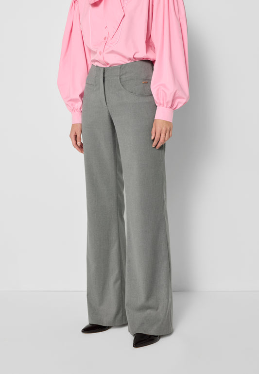 Flare Leg Pants BELITTA in gray