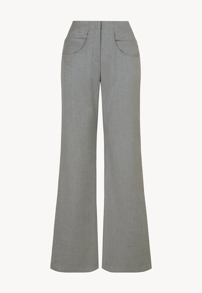 Flare Leg Pants BELITTA in gray