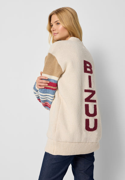 Button-up sweater ZENNY, cream