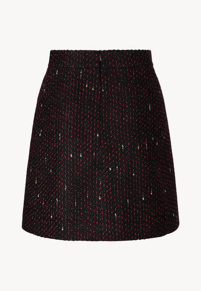 Skirt made of structured fabric in Chanel style MILLET black