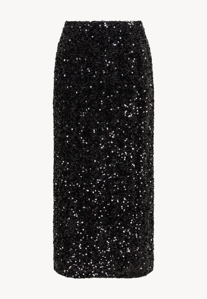 Midi skirt with sequins HOBO black