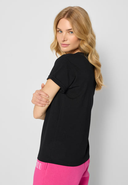 Women's T-shirt HEARTY black