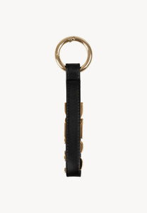 Keychain made of faux leather GIFTY black