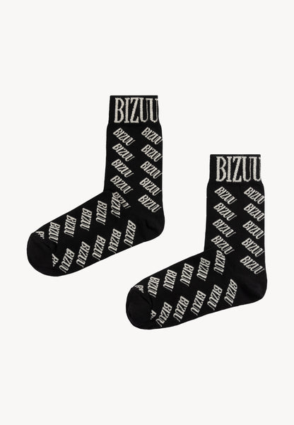 Socks with logo SERAFIL, black