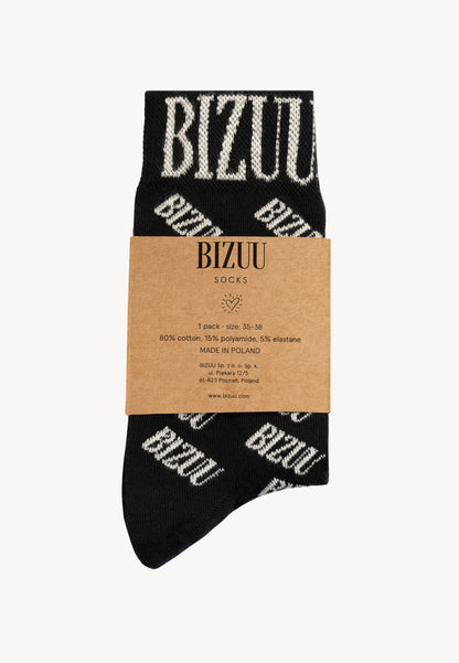 Socks with logo SERAFIL, black