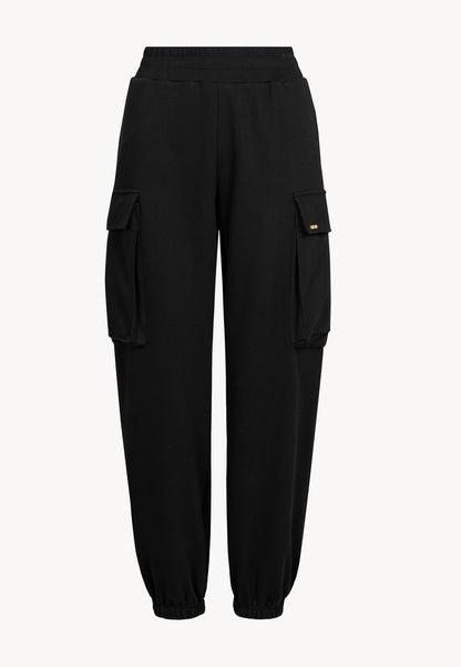 NIARI black cargo sweatpants