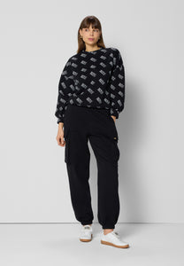NIARI black cargo sweatpants