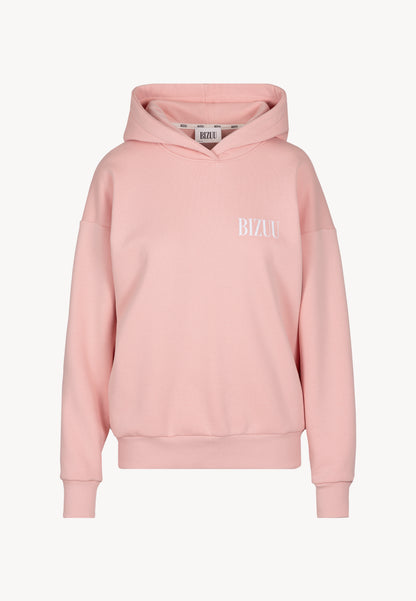 MINDI oversize hooded sweatshirt, salmon