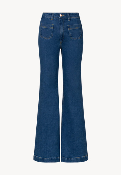 DELPHI denim bell bottoms, blue