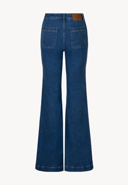 DELPHI denim bell bottoms, blue