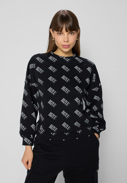 PHILI logo oversize sweatshirt, black