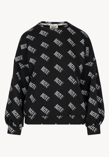 PHILI logo oversize sweatshirt, black