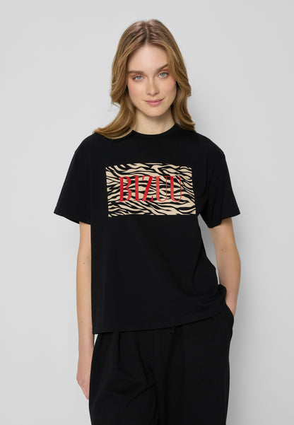 Black T-shirt oversize RALZA