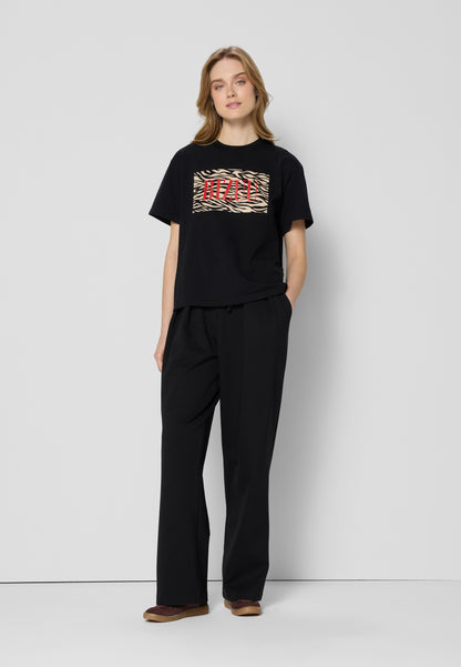 Black T-shirt oversize RALZA