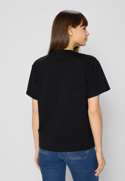 Black T-shirt oversize RALZA