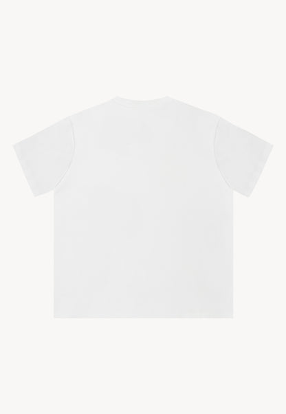 TISHAL white oversize T-shirt