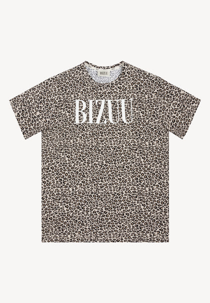 KIRAL leopard print T-shirt, brown