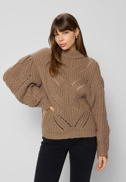 Brown oversize sweater ROSSO