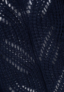Navy blue oversize sweater ROSSO