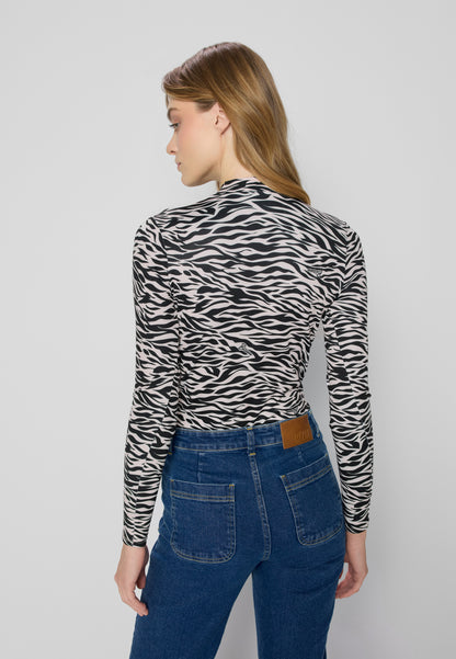 LOMMA animal print bodysuit, black