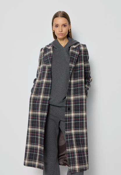 Grey women's checkered coat by WILDY