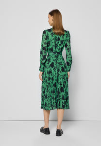 Midi floral dress with pleated bottom NYLA