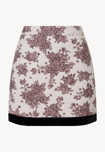 Pink floral mini skirt ALLANI