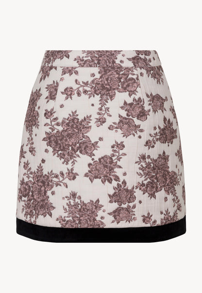 Pink floral mini skirt ALLANI