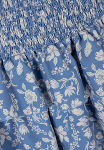 Blue floral mini skirt TYLA