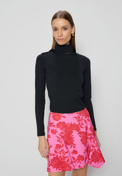 Pink floral mini skirt by LANNIL