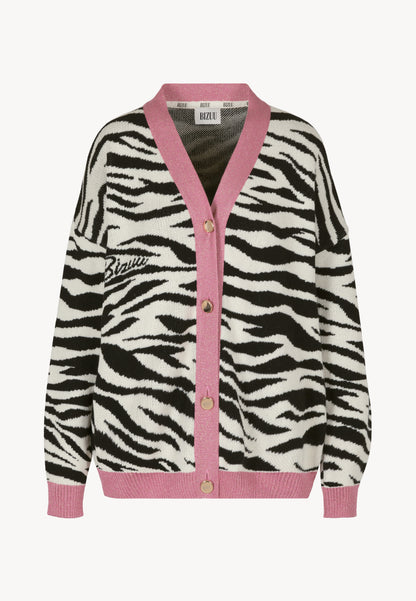 Cream zebra striped sweater LEZEBRE