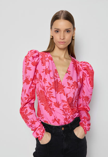 Pink floral envelope body ALIBA