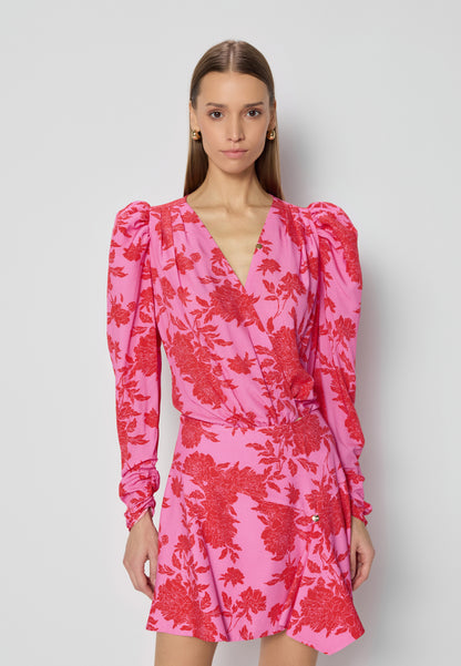 Pink floral envelope body ALIBA