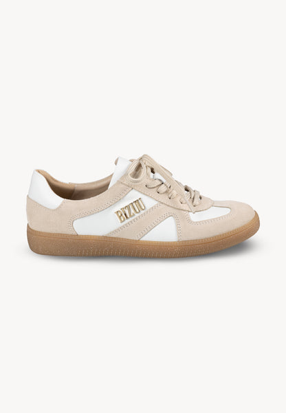 White leather women's sneakers SODDY