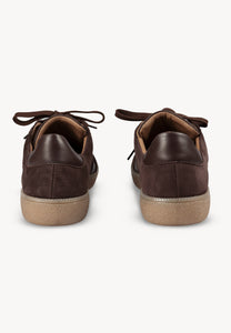 Brown leather women's sneakers SODDY