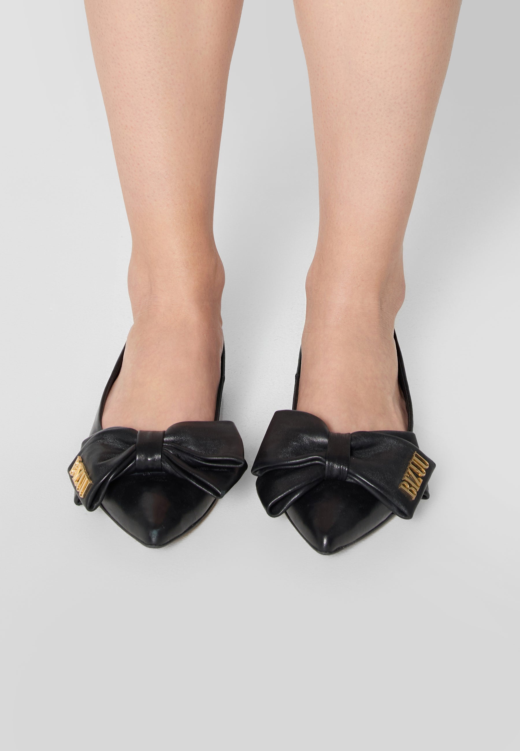 Women's leather ballerinas with bow LAVIE – Bizuu