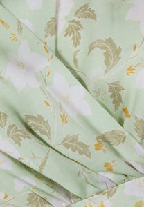 Mini floral dress with buff sleeves FORMOSA