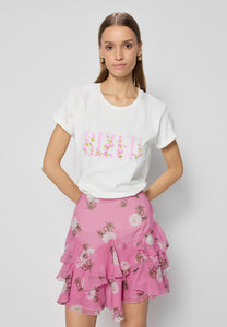 Mini skirt with floral print CANDICE