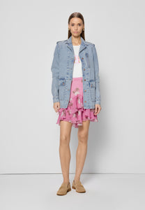 Mini skirt with floral print CANDICE
