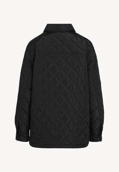 Black oversized quilted women's jacket MARIN