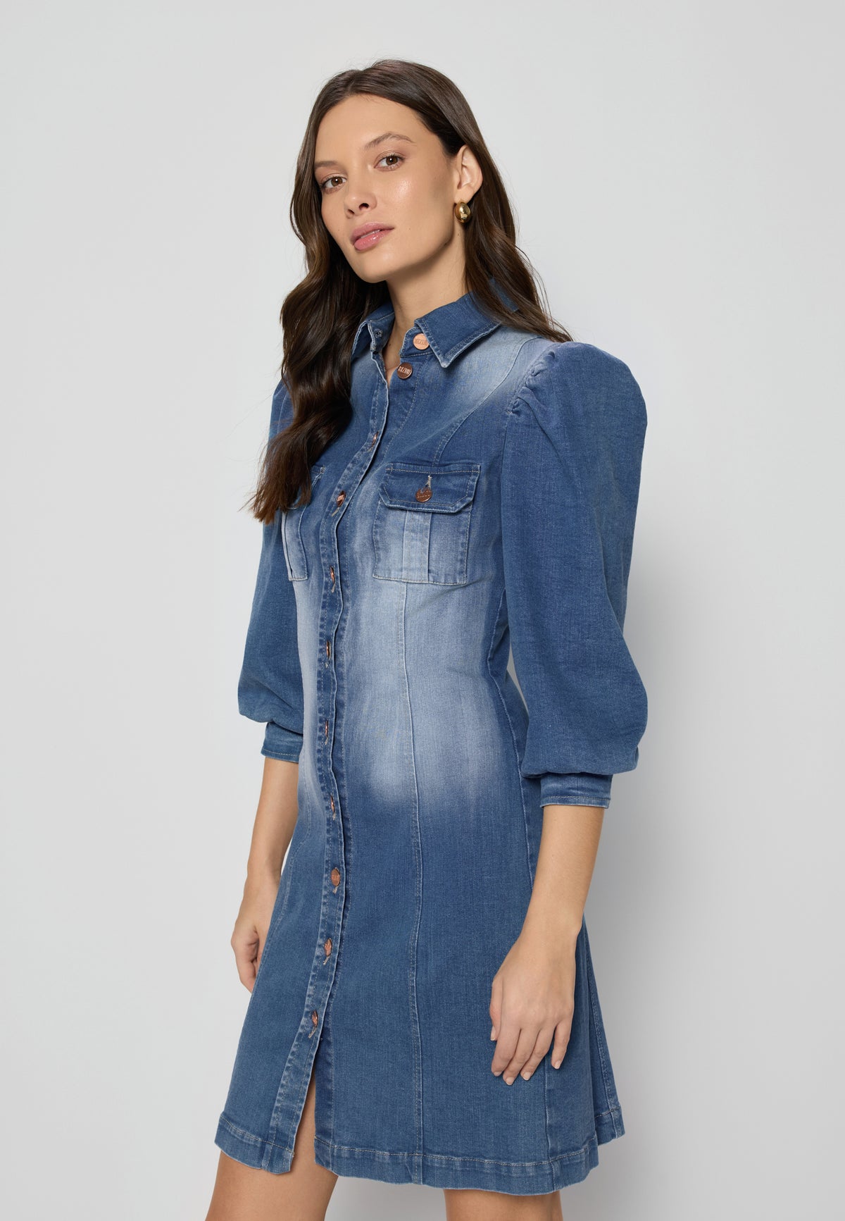 Blue denim mini dress NIGANA