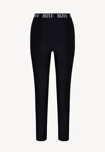 ADRIEN slim fit leggings with elastic waistband, black