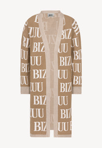CHIOS beige long cardigan