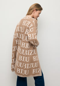 CHIOS beige long cardigan